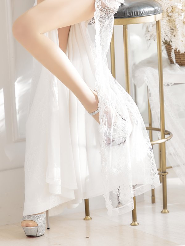 画像27: 【Lサイズあり】 【Glossy/グロッシー】ジップ/ ZIP 袖あり/サイドレース切替/ ロングドレス/ キャバドレスlong[OF08]