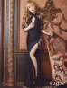 画像7: 【Lサイズあり】 【ROBE de FLEURS Glossy/ローブ・ド・フルール グロッシー】ジップ/ ZIP 袖あり/サイドレース切替/ ロングドレス/ キャバドレスlong[OF2]