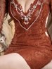 画像3: 【XSサイズあり】【ROBE de FLEURS Glossy/ローブ・ド・フルール グロッシー】長袖/ロングスリーブ/ ビジュー/ タイト/ ミニドレス/ キャバドレス[OF2] (3)