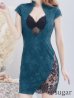 画像8: 【XSサイズあり】【ROBE de FLEURS Glossy/ローブドフルール グロッシー】レース切替/ 総レース/ タイトミニ/ ミニドレス/ キャバドレス　ブラック[OF2]