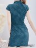 画像9: 【XSサイズあり】【ROBE de FLEURS Glossy/ローブドフルール グロッシー】レース切替/ 総レース/ タイトミニ/ ミニドレス/ キャバドレス　ブラック[OF2]