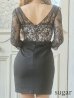 画像18: XSサイズあり【ROBE de FLEURS Glossy/ローブ・ド・フルール グロッシー】チョーカー付き / レース/ 七分袖 / 長袖 / タイト / ミニドレス / キャバドレス[OF2]