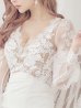 画像6: Lサイズあり【ROBE de FLEURS Glossy/ローブ・ド・フルール グロッシー】刺繍レース /チュールスリーブ/長袖 / タイト/ ミニドレス/ キャバドレス[OF2]