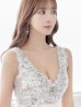 画像9: XS-Lサイズあり【ROBE de FLEURS Glossy/ローブ・ド・フルール グロッシー】スパンコールレース/ ノースリーブ/ ストレッチ/ アシンメトリースカート/ 刺繍/ タイト/ ミニドレス/ キャバドレス[OF2]