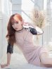 画像6: XS〜Lサイズあり【ROBE de FLEURS Glossy/ローブ・ド・フルール グロッシー】バストジップ/ ZIP レーススリーブ/ 七分袖/ 長袖/ 袖あり/ タイト/ ミニドレス/ キャバドレス[OF2]