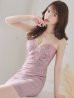 画像6: XSサイズあり【ROBE de FLEURS Glossy/ローブ・ド・フルール グロッシー】アシンメトリー/ フラワーレース/ タイト/ ミニドレス/ キャバドレス[OF2]