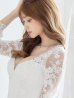 画像4: 【XSサイズあり】【Glossy/グロッシー】フラワーチュール/ 長袖/ ワンカラー/ タイト/ ミニドレス/ キャバドレス[OF2]