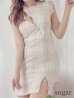 画像15: sugarコラボ商品☆【ROBE de FLEURS Glossy/ローブ・ド・フルール グロッシー】ジップ/ ZIPジップ/ ZIP ラメツイード/ タイト/ ミニドレス/ キャバドレス[OF2]