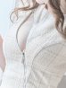 画像3: sugarコラボ商品☆【ROBE de FLEURS Glossy/ローブ・ド・フルール グロッシー】ジップ/ ZIPジップ/ ZIP ラメツイード/ タイト/ ミニドレス/ キャバドレス[OF2]