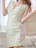 画像8: sugarコラボ商品☆【XS-Lサイズあり】【Glossy/グロッシー】ラメツイード/ ジップ/ ZIP フロントロックデザイン/ タイト/ ミニドレス/ キャバドレス[OF2]