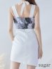 画像10: XS〜Lサイズあり【ROBE de FLEURS Glossy/ローブ・ド・フルール グロッシー】バストクロス/ 変形スカート/ ケミカルレース/ ストレッチ/ タイト/ ミニドレス/ キャバドレス[OF2]