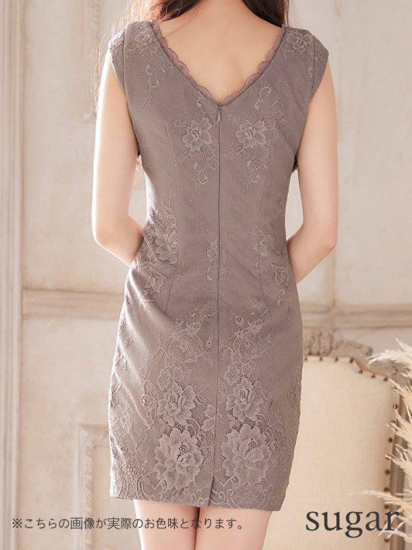 画像20: XSサイズあり【Glossy/グロッシー】 ジップ/ ビジュードット/ ストレッチ/ タイト/ ミニドレス/ キャバドレス【HC02】