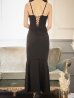 画像19: 【ROBE de FLEURS Glossy/ローブ・ド・フルール グロッシー】マーメイド/ バックレースアップ/ キャミ/ ビジュー/ アシンメトリーフリル/ タイト/ マキシ丈/ キャバドレス[OF2]
