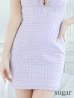画像10: XSサイズあり【Glossy/グロッシー】スプリングツイード/ ビジュージッパー/ シアー/ ノースリーブ/ タイト/ ミニドレス/ キャバドレス[OF2]