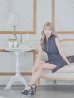 画像2: 【XS-Lサイズあり☆】【ROBE de FLEURS Glossy/ローブ・ド・フルール グロッシー】襟フロントジップ/ ツイード/ ハイウエスト/ レザー/ タイト/ ミニドレス/ キャバドレス[OF2] (2)