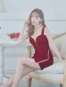 画像4: XSサイズあり【Glossy/グロッシー】フロントジップ/ ビジュー/ ストレッチ/ ビスチェ/ タイト/ ミニドレス/ キャバドレス[OF2]