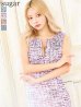 画像1: XS-Lサイズあり【ROBE de FLEURS Glossy/ローブ・ド・フルール グロッシー】ツイード/ ジッパー/ シンプル/ ノースリーブ/ タイト/ ミニドレス/ キャバドレス[OF2] (1)