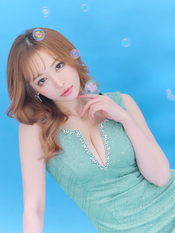 画像6: XSサイズあり【Glossy/グロッシー】ダイヤ柄/ スパンコール/ ビジュー/ スリットネック/ キーネック/ タイト/ ミニドレス/ キャバドレス【HC02】