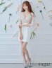 画像7: XSサイズあり【ROBE de FLEURS Glossy/ローブ・ド・フルール グロッシー】立体フラワー/ レース/ 七分袖/ 長袖/ 袖あり/ ストレッチ/ タイト/ ミニドレス/ キャバドレス[OF2]