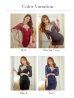 画像35: XS〜Lサイズあり【ROBE de FLEURS Glossy/ローブ・ド・フルール グロッシー】ビジュークロス/ レーススリーブ/ 七分袖/ 長袖/ 袖あり/ タイト/ ミニドレス/ キャバドレス[OF2]