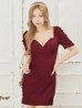 画像10: XSサイズあり【ROBE de FLEURS Glossy/ローブ・ド・フルール グロッシー】デコルテチェーンネックレス/ リブニット/ 袖あり/ 半袖/ ワンカラー/ ストレッチ/ タイト/ ミニドレス/ キャバドレス[OF2]