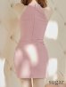 画像34: 門りょうちゃん着用　XSサイズあり【ROBE de FLEURS Glossy/ローブ・ド・フルール グロッシー】ホルターチェーンネック/ アメスリ/ バストカット/ フロントジップ/ タイト/ ミニドレス/ キャバドレス[OF2]
