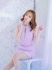 画像5: XSサイズあり【ROBE de FLEURS Glossy/ローブ・ド・フルール グロッシー】ビジューネック/ バストジップ/ ワンカラー/ ストレッチ/ タイト/ ミニドレス/ キャバドレス[OF2]