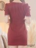 画像25: XSサイズあり【ROBE de FLEURS Glossy/ローブ・ド・フルール グロッシー】袖あり/ リブニット/ バストカット/ パール/ ストレッチ/ タイト/ ミニドレス/ キャバドレス[OF2]