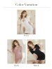 画像26: XSサイズあり【Glossy/グロッシー】袖あり/ リブニット/ バストカット/ パール/ ストレッチ/ タイト/ ミニドレス/ キャバドレス[OF2]