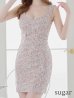 画像8: XSサイズあり【ROBE de FLEURS Glossy/ローブ・ド・フルール グロッシー】サマーニットツイード/ シンプル/ ノースリーブ/ タイト/ ミニドレス/ キャバドレス[OF2]