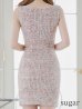 画像9: XSサイズあり【ROBE de FLEURS Glossy/ローブ・ド・フルール グロッシー】サマーニットツイード/ シンプル/ ノースリーブ/ タイト/ ミニドレス/ キャバドレス[OF2]