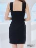 画像9: XSサイズあり【Glossy/グロッシー】スタッズ/ バックル/ ワンカラー/ ストレッチ/ ビスチェ/ タイト/ ミニドレス/ キャバドレス[OF2]