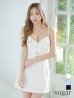 画像7: XSサイズあり【ROBE de FLEURS Glossy/ローブ・ド・フルール グロッシー】ジッパー/ ベルト/ キャミ/ セットアップ/ シンプル/ ワンカラー/ ミニドレス/ キャバドレス[OF2]