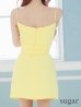 画像20: XSサイズあり【ROBE de FLEURS Glossy/ローブ・ド・フルール グロッシー】ジッパー/ ベルト/ キャミ/ セットアップ/ シンプル/ ワンカラー/ ミニドレス/ キャバドレス[OF2]
