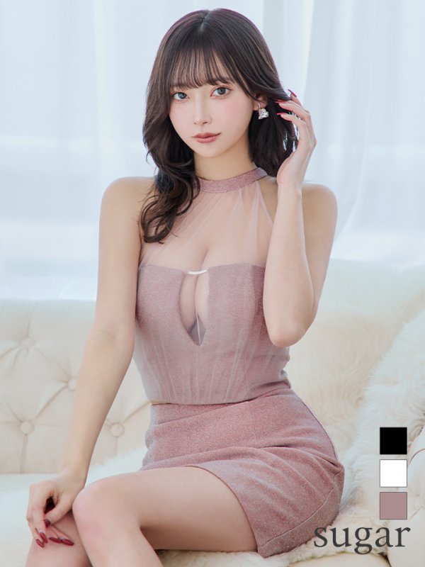 ピンク モデル：ぴょな　身長：160cm　着用サイズ：Sサイズ
