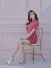 画像7: XSサイズあり【ROBE de FLEURS Glossy/ローブ・ド・フルール グロッシー】バストジッパー/ スプリングツイード/ 半袖/ 袖あり/ ワンカラー/ タイト/ ミニドレス/ キャバドレス[OF2]