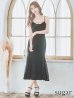 画像22: 【ROBE de FLEURS Glossy/ローブ・ド・フルール グロッシー】サイドレース/ ファーストラップ/ ワンカラー/ キャミソール/ ストレッチ/ タイト/ ミモレ丈/ ロングドレス/ キャバドレスlong[OF2]