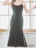 画像23: 【ROBE de FLEURS Glossy/ローブ・ド・フルール グロッシー】サイドレース/ ファーストラップ/ ワンカラー/ キャミソール/ ストレッチ/ タイト/ ミモレ丈/ ロングドレス/ キャバドレスlong[OF2]