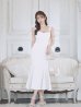 画像4: 【ROBE de FLEURS Glossy/ローブ・ド・フルール グロッシー】サイドレース/ ファーストラップ/ ワンカラー/ キャミソール/ ストレッチ/ タイト/ ミモレ丈/ ロングドレス/ キャバドレスlong[OF2]