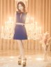 画像5: 門りょうちゃん着用☆XSサイズあり【ROBE de FLEURS Glossy/ローブ・ド・フルール グロッシー】ジップ/ バストxウエストカット/ ワンカラー/ セットアップ/ ストレッチ/ タイト/ ミニドレス/ キャバドレス[OF2]