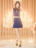 画像6: 門りょうちゃん着用☆XSサイズあり【ROBE de FLEURS Glossy/ローブ・ド・フルール グロッシー】ジップ/ バストxウエストカット/ ワンカラー/ セットアップ/ ストレッチ/ タイト/ ミニドレス/ キャバドレス[OF2]