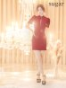 画像24: 門りょうちゃん着用 XSサイズあり【ROBE de FLEURS Glossy/ローブ・ド・フルール グロッシー】バストジッパー/ ワッフル/ 袖あり/ 半袖/ シンプル/ ワンカラー/ ストレッチ/ タイト/ ミニドレス/ キャバドレス[OF2]