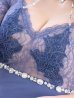 画像9: XSサイズあり【ROBE de FLEURS Glossy/ローブ・ド・フルール グロッシー】ウエストシースルー/ レーススリーブ/ 袖あり/ オフショル/ タイト/ ミニドレス/ キャバドレス[OF2]