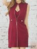 画像10: XSサイズあり【ROBE de FLEURS Glossy/ローブ・ド・フルール グロッシー】ジッパー/ リブニット/ シンプル/ ワンカラー/ ノースリーブ/ タイト/ ミニドレス/ キャバドレス[OF2]