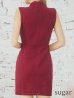 画像11: XSサイズあり【ROBE de FLEURS Glossy/ローブ・ド・フルール グロッシー】ジッパー/ リブニット/ シンプル/ ワンカラー/ ノースリーブ/ タイト/ ミニドレス/ キャバドレス[OF2]