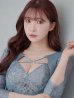 画像22: XS-Lサイズあり【ROBE de FLEURS Glossy/ローブ・ド・フルール グロッシー】クロスビジュー/ 五分袖/ 袖あり/ ストレッチ/ タイト/ ミニドレス/ キャバドレス[OF2]