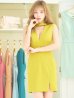 画像27: XSサイズあり【ROBE de FLEURS Glossy/ローブ・ド・フルール グロッシー】チョーカー風ベルト/ カットアウト/ シンプル/ ワンカラー/ ノースリーブ/ タイト/ ミニドレス/ キャバドレス[OF2]