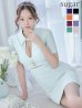 画像40: XSサイズあり【ROBE de FLEURS Glossy/ローブ・ド・フルール グロッシー】バストカット/ ウエストカット/ 袖あり/ 半袖/ バックル/ ストレッチ/ タイト/ ミニドレス/ キャバドレス[OF2]