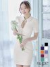 画像14: XSサイズあり【ROBE de FLEURS Glossy/ローブ・ド・フルール グロッシー】バストカット/ ウエストカット/ 袖あり/ 半袖/ バックル/ ストレッチ/ タイト/ ミニドレス/ キャバドレス[OF2]