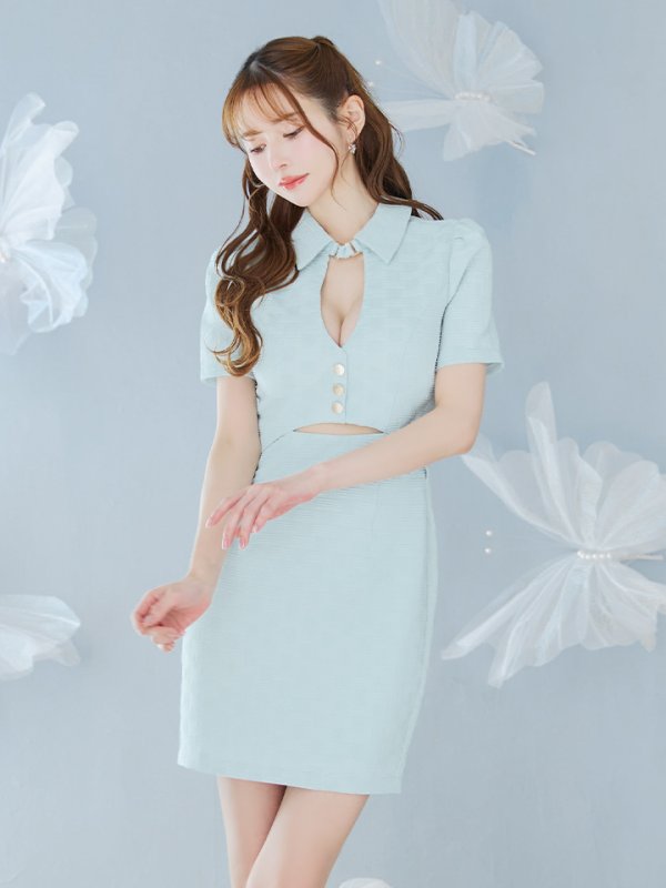 アイスブルー モデル:ゆめ 身長:160cm 着用サイズ:Sサイズ